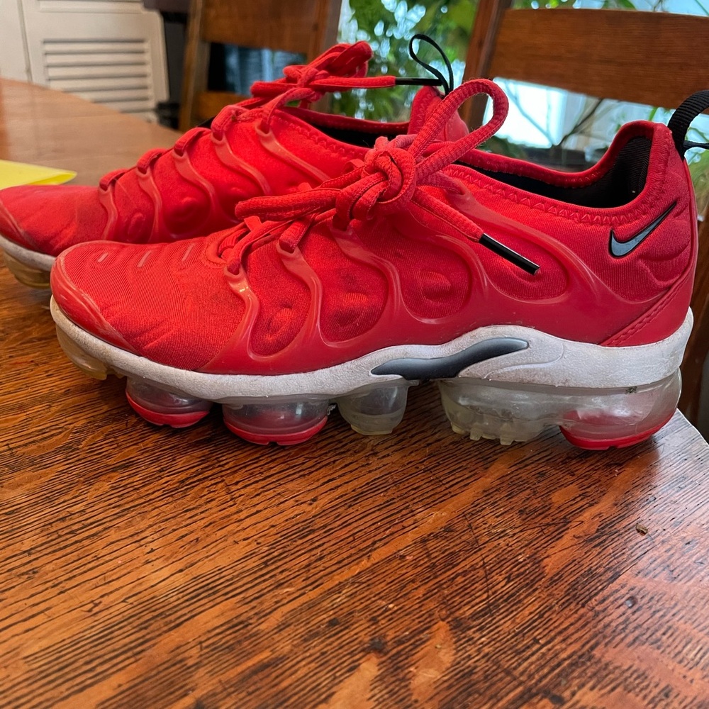 Nike Red VaporMax Plus Shoes